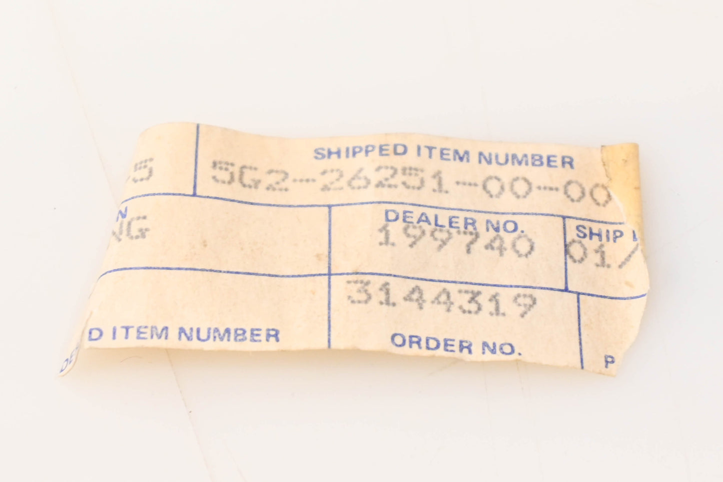 New OEM Yamaha 5G2-26251-00-00 Adjusting Nut NOS