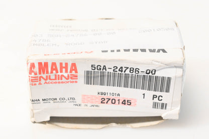 New OEM Yamaha 5GA-24786-00-00 Emblem NOS