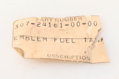 New OEM Yamaha 307-24161-00-00 Emblem NOS
