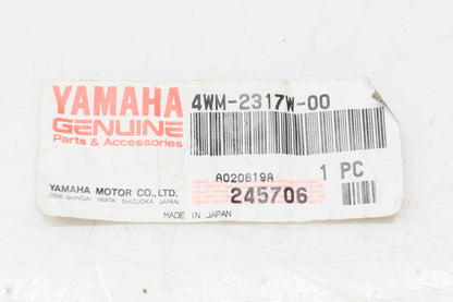 New OEM Yamaha 4WM-2317W-00-00 Rear Stay License Plate Bracket NOS