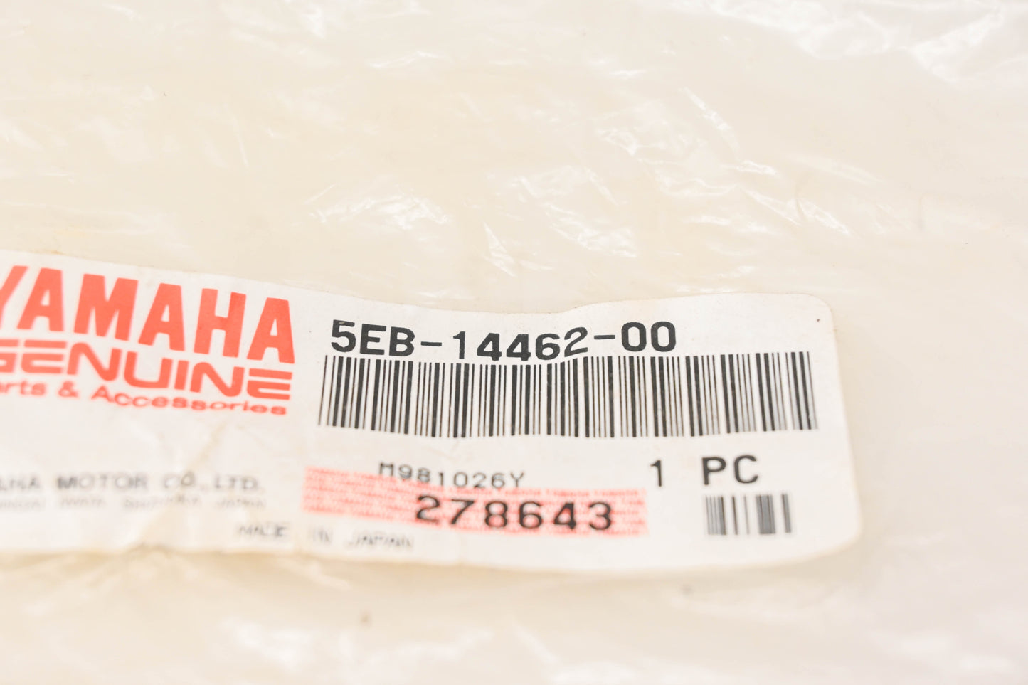 New OEM Yamaha 5EB-14462-00-00 Seal NOS