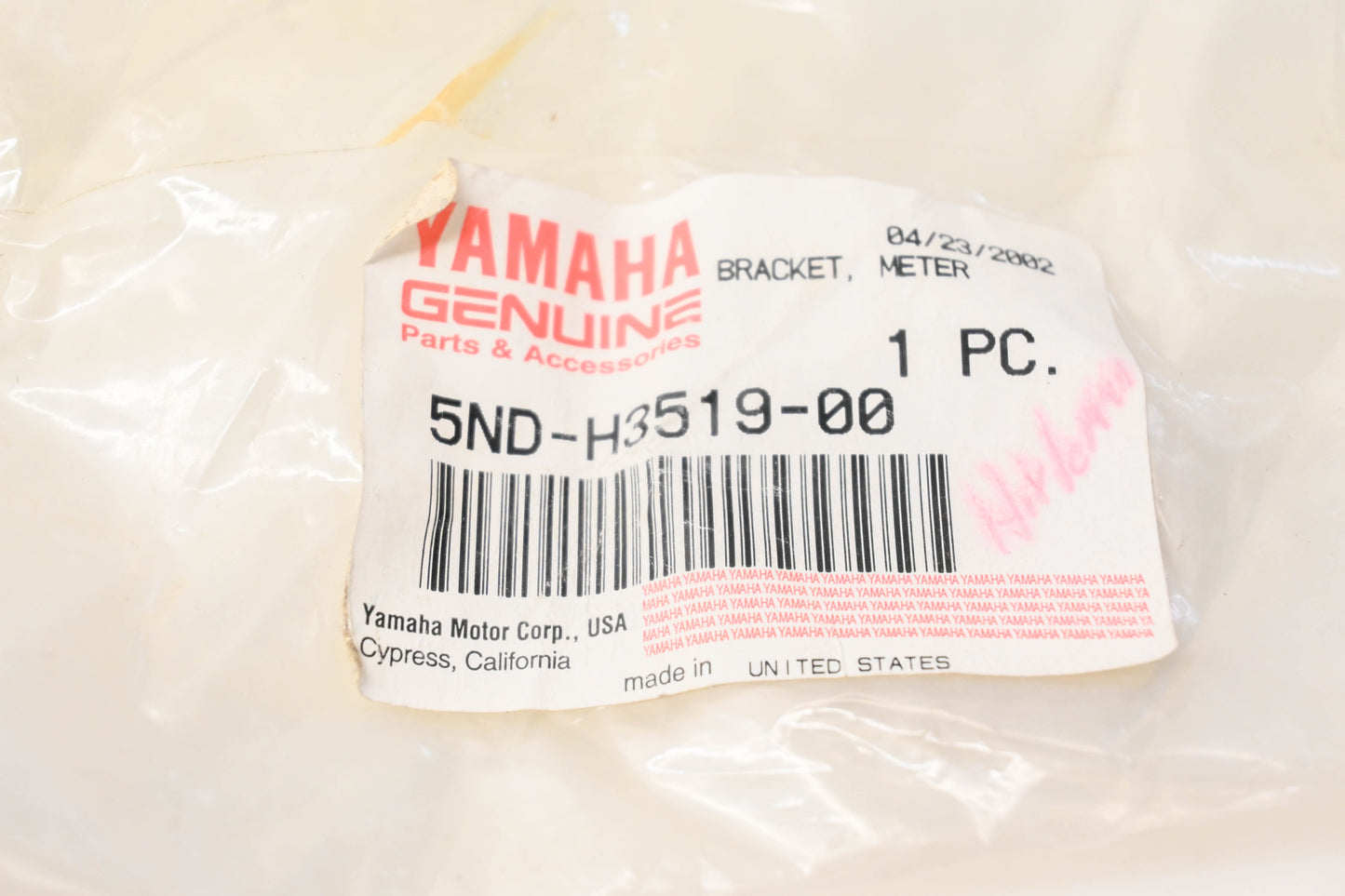 New OEM Yamaha 5ND-H3519-00-00 Tachometer Bracket NOS