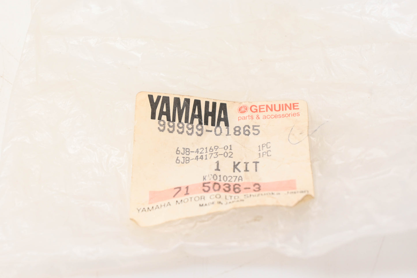 New OEM Yamaha 99999-01865-00 Control Shift Kit NOS