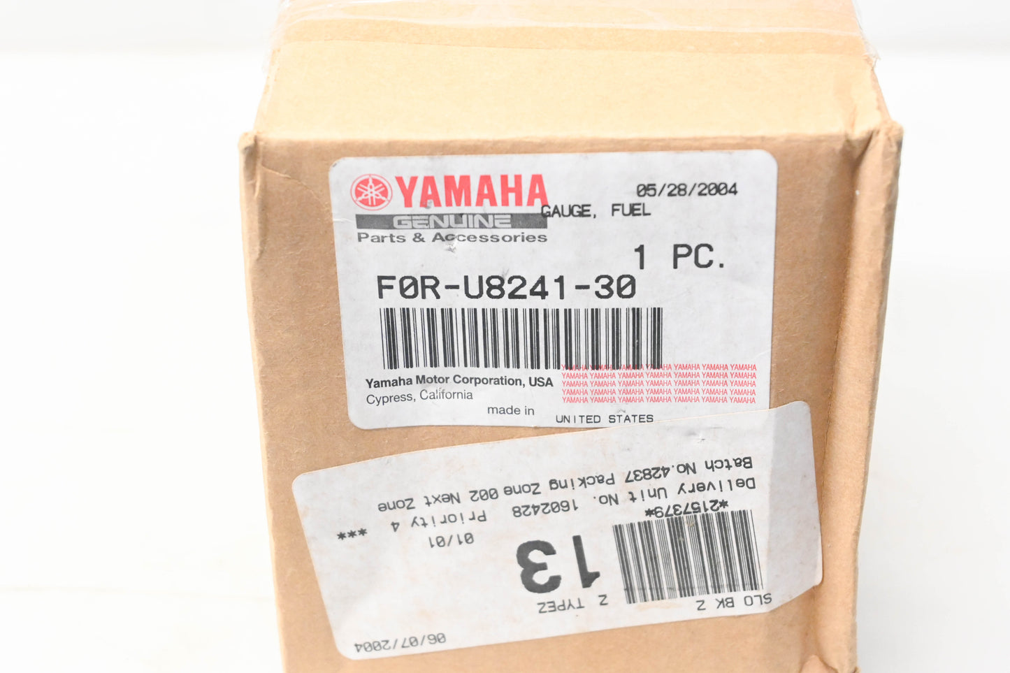 New OEM Yamaha F0R-U8241-30-00 White Fuel Gauge NOS