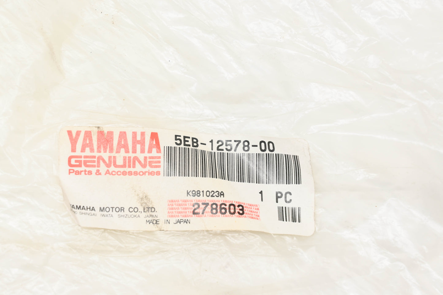 New OEM Yamaha 5EB-12578-00-00 Hose NOS