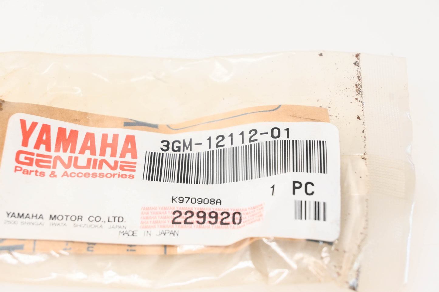 New OEM Yamaha 3GM-12112-01-00 Intake Valve NOS