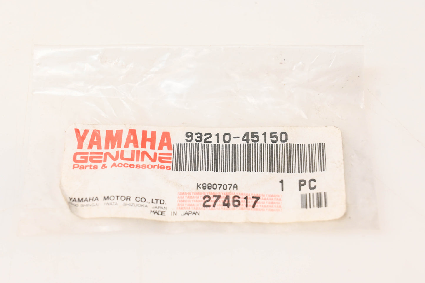 New OEM Yamaha 93210-45150-00 O-Ring NOS