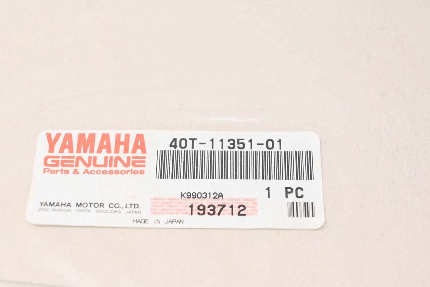New OEM Yamaha 40T-11351-01-00 Cylinder Gasket NOS