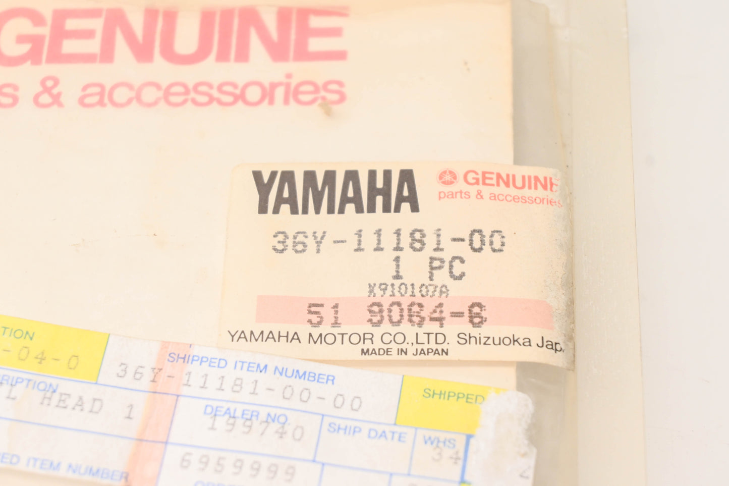 New OEM Yamaha 36Y-11181-00-00 Cylinder Head Gasket NOS