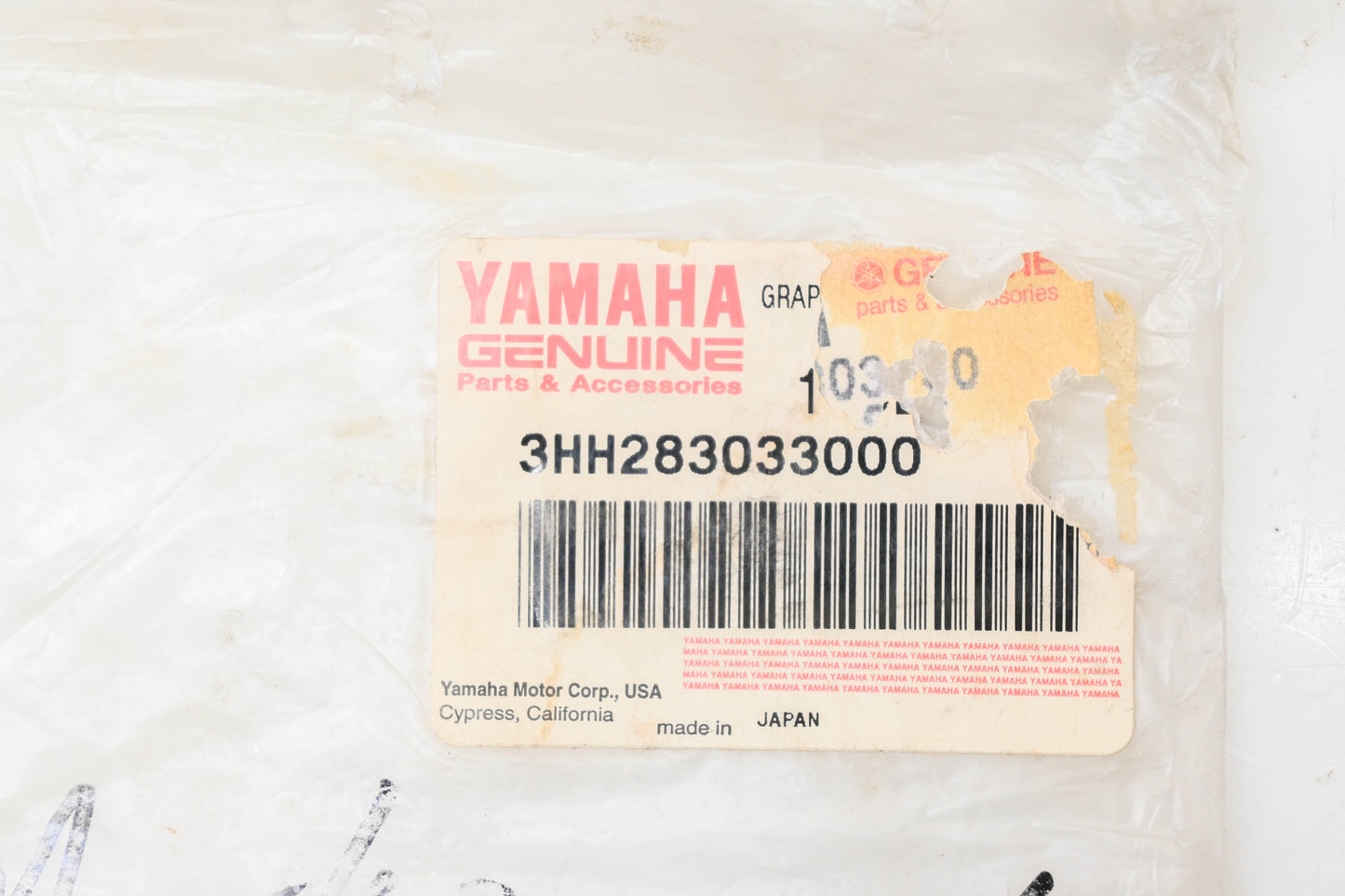 New OEM Yamaha 3HH-28303-30-00 Decals NOS