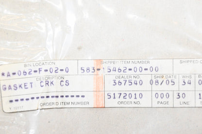 New OEM Yamaha 583-15462-00-00 Crankcase Cover Gasket NOS