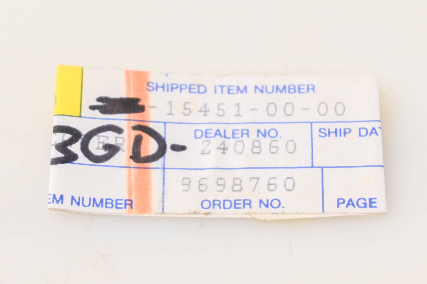 New OEM Yamaha 3GD-15451-00-00 Gasket NOS