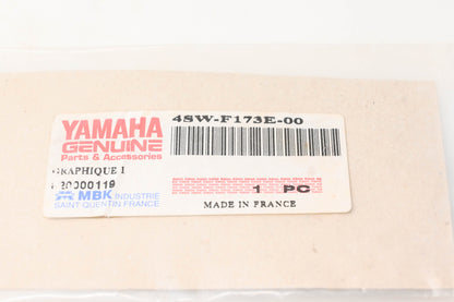 New OEM Yamaha 4SW-F173E-00-00 Zuma Sports Scoot Decal NOS