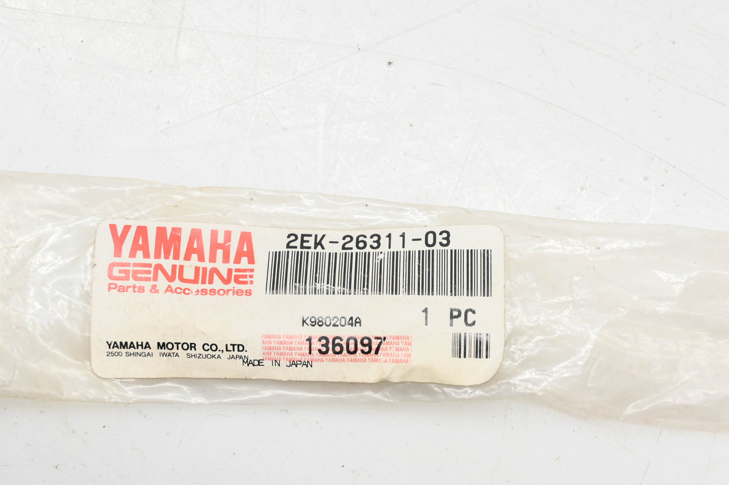 New OEM Yamaha 2EK-26311-03-00 Throttle Cable NOS