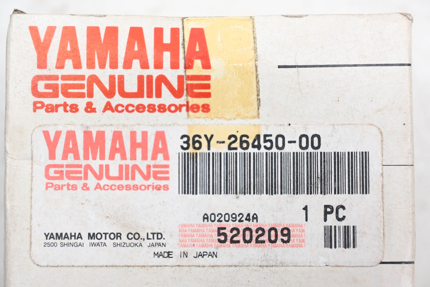 New OEM Yamaha 36Y-26450-00-00 Front Master Cylinder Assembly NOS