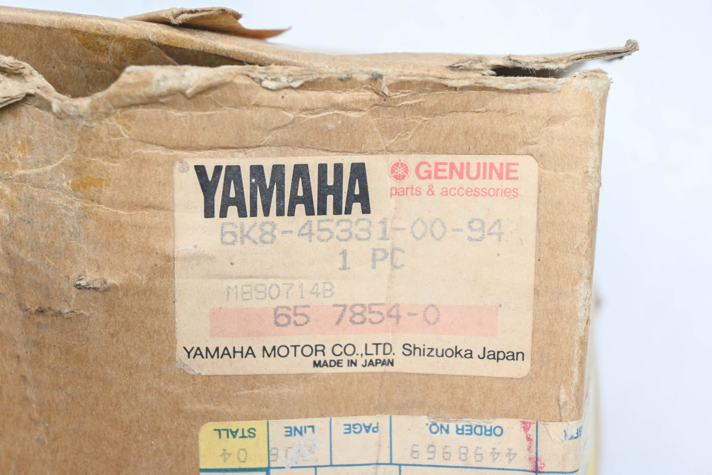 New OEM Yamaha 6K8-45331-00-94 Bearing Housing NOS