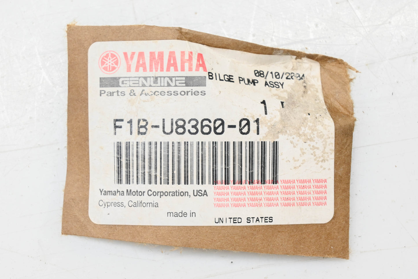 New OEM Yamaha F1B-U8360-01-00 Bilge Pump 500gph NOS