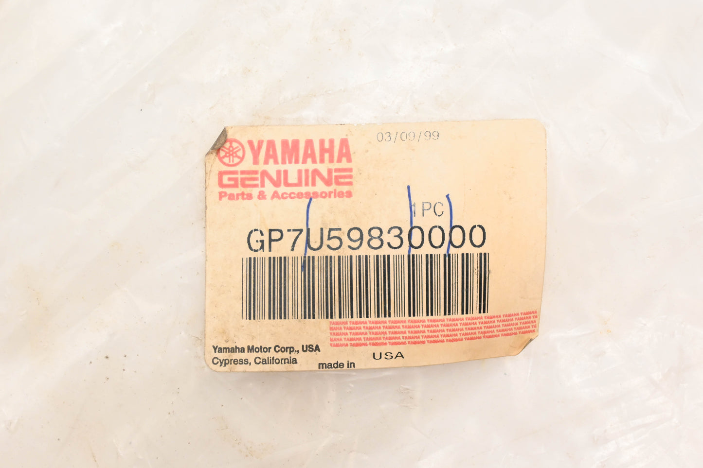 New OEM Yamaha GP7-U5983-00-00 Fire Extinguisher Tube Holder NOS