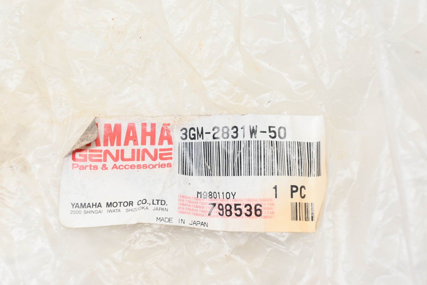 New OEM Yamaha 3GM-2831W-50-00 Mirror Stay NOS