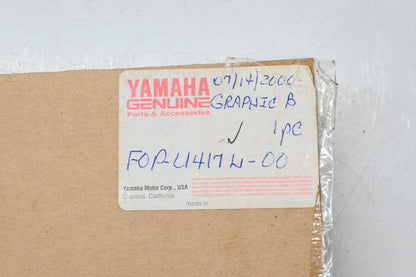 New OEM Yamaha F0P-U417L-00-00 Graphic B NOS