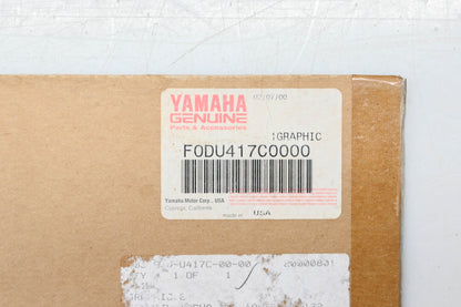 New OEM Yamaha F0D-U417C-00-00 Wave Runner Graphic Decal NOS