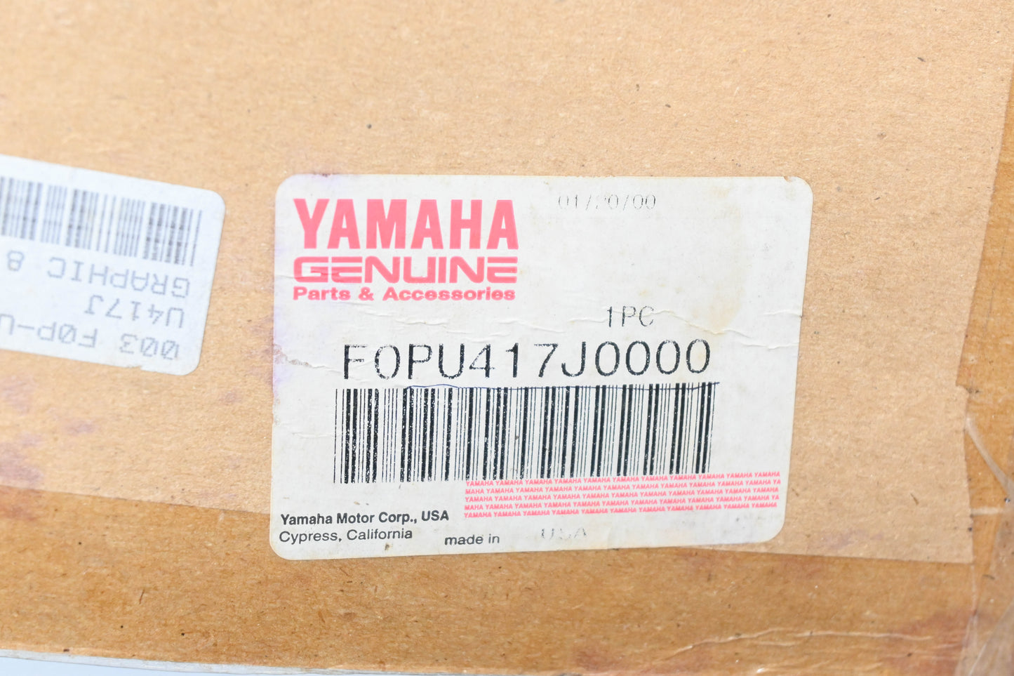 New OEM Yamaha F0P-U417J-00-00 XL800 Graphic Decal NOS