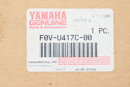 New OEM Yamaha F0V-U417C-00-00 Wave Runner Graphic Decal NOS