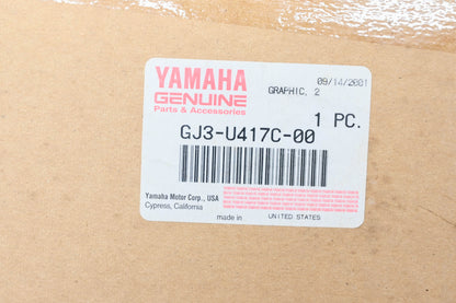 New OEM Yamaha GJ3-U417C-00-00 Wave Venture Graphic Decal NOS