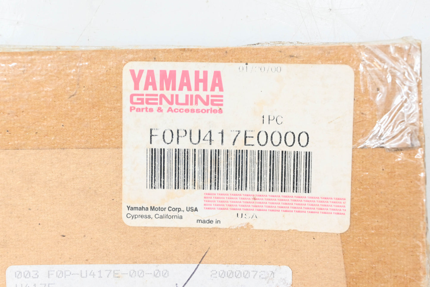 New OEM Yamaha F0P-U417E-00-00 Wave Runner Graphic Decal NOS