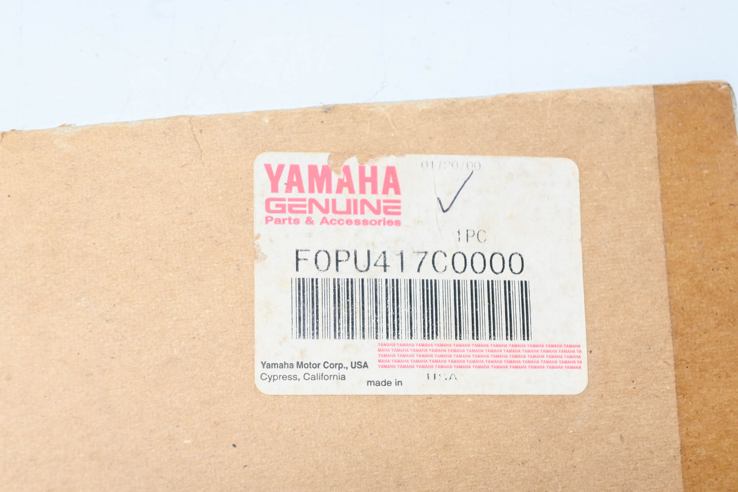 New OEM Yamaha F0P-U417C-00-00 Graphic Decal NOS