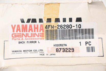 New OEM Yamaha 4FM-26280-10-00 Black Left Side Mirror NOS