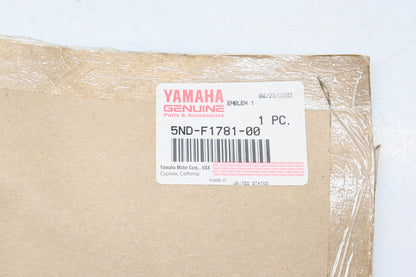 New OEM Yamaha 5ND-F1781-00-00 Kodiak 450 Decal NOS