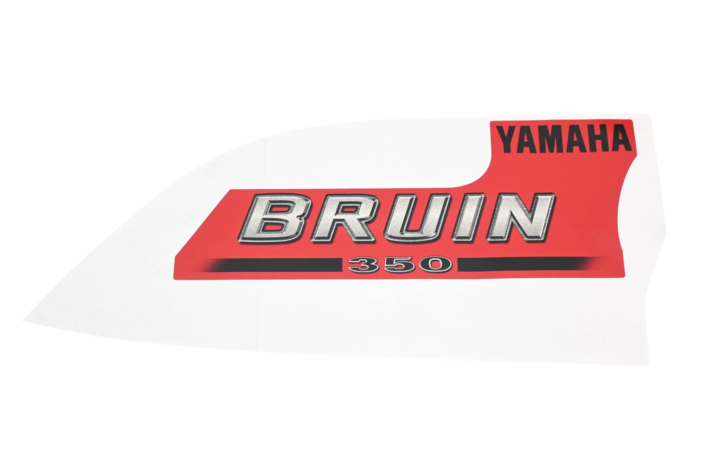 New OEM Yamaha 5UH-F1782-00-00 Red Bruin 350 Emblem Decal NOS