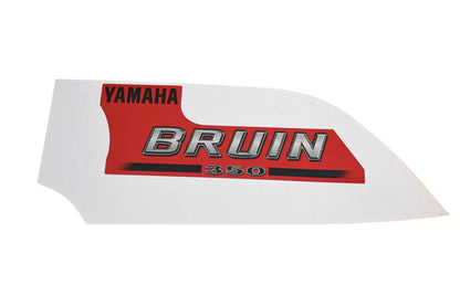 New OEM Yamaha 5UH-F1781-00-00 Red Bruin 350 Emblem Decal NOS