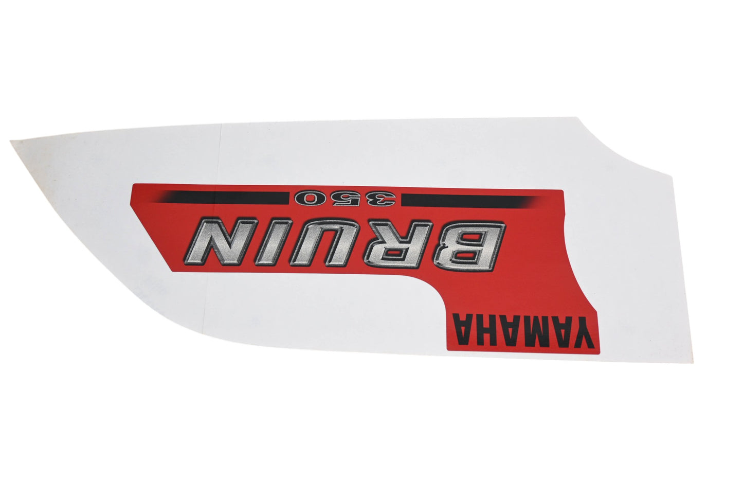 New OEM Yamaha 5UH-F1781-00-00 Red Bruin 350 Emblem Decal NOS