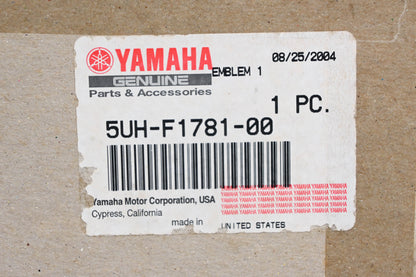 New OEM Yamaha 5UH-F1781-00-00 Red Bruin 350 Emblem Decal NOS