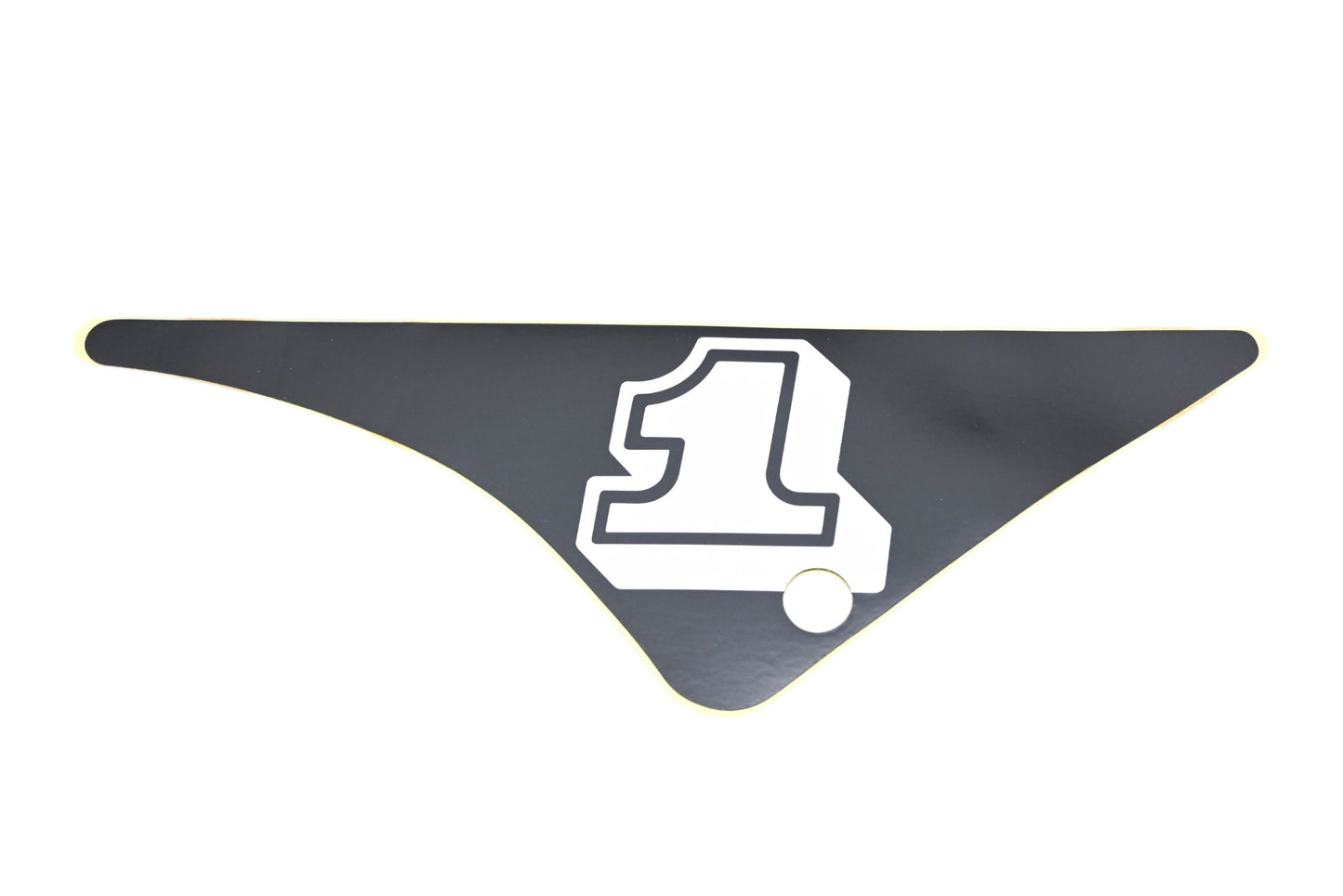 New OEM Yamaha 21W-21782-00-00 Black White #1 Emblem Decal NOS