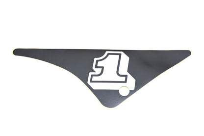 New OEM Yamaha 21W-21782-00-00 Black White #1 Emblem Decal NOS