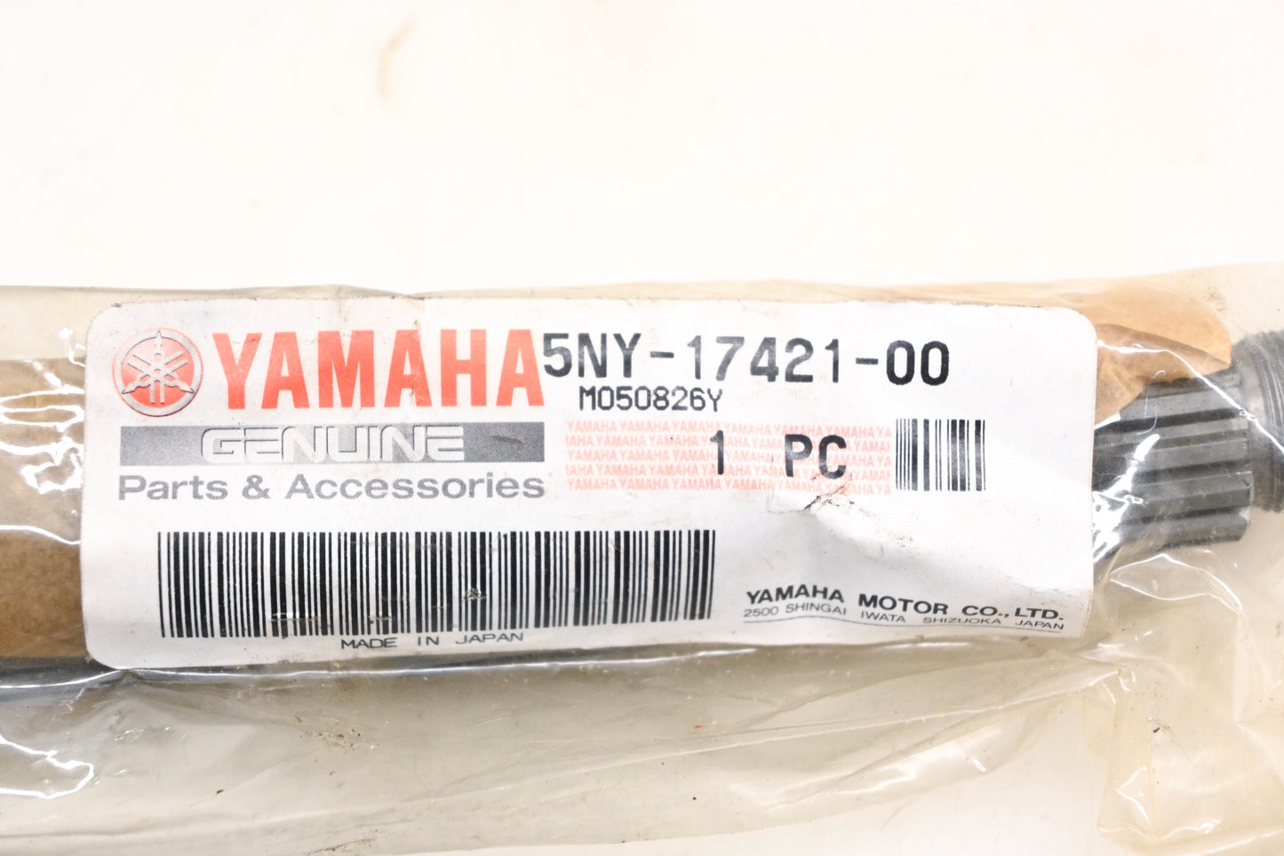 New OEM Yamaha 5NY-17421-00-00 Transmission Drive Axle NOS