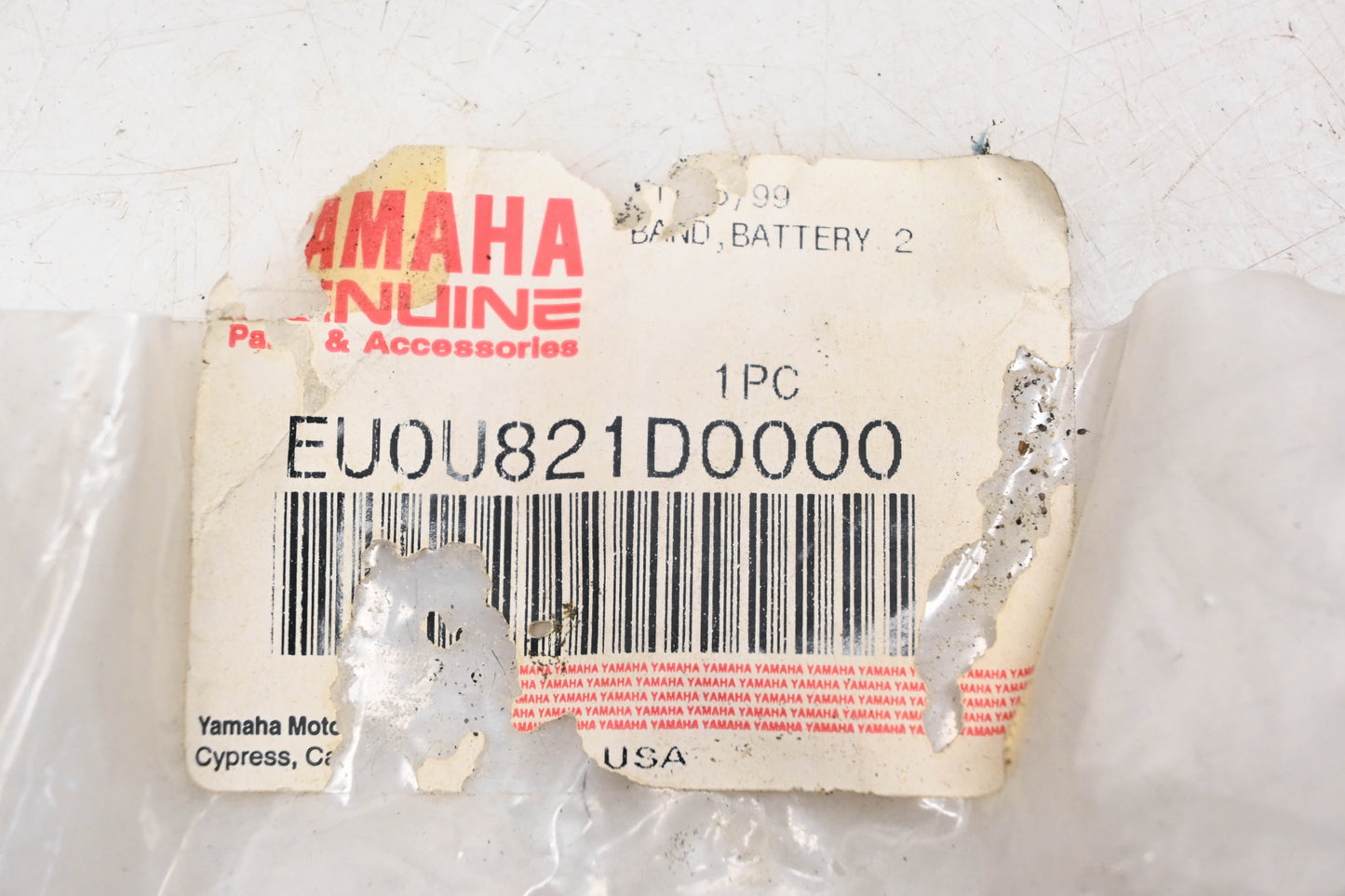 New OEM Yamaha EU0-U821D-00-00 Battery Band NOS