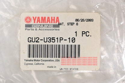 New OEM Yamaha GU2-U351P-10-00 Step Mat #6 NOS