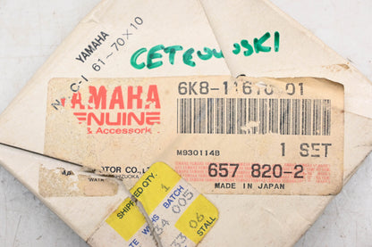 New OEM Yamaha 6K8-11610-01-00 Piston Ring Kit NOS