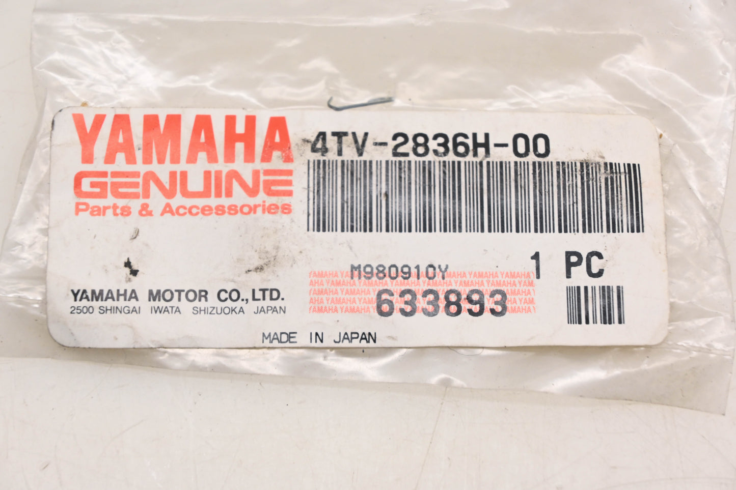 New OEM Yamaha 4TV-2836H-00-00 Cowling Bracket NOS