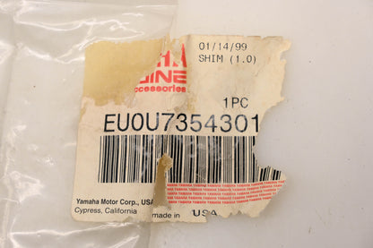 New OEM Yamaha EU0-U7354-30-10 Jet Pump 1.0 Shim NOS
