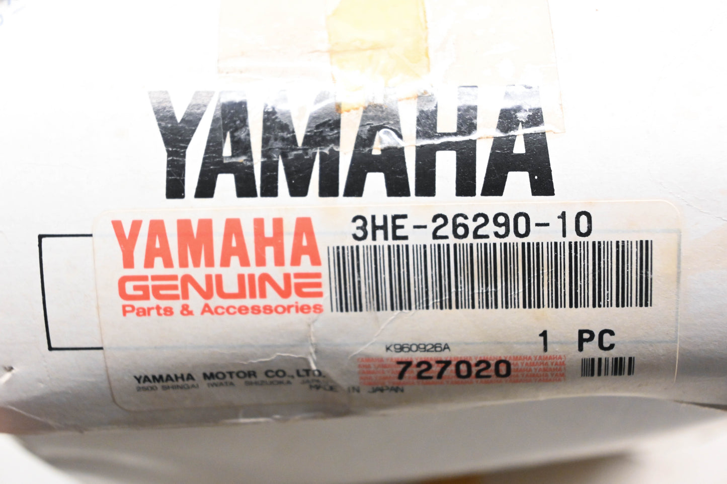New OEM Yamaha 3HE-26290-10-00 Black Lefthand Side Mirror Assembly NOS