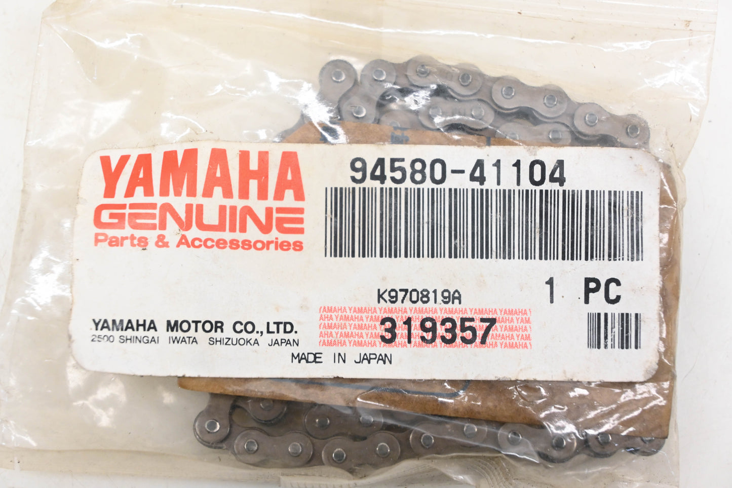 New OEM Yamaha 94580-41104-00 Timing Chain NOS