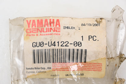 New OEM Yamaha GU0-U4122-00-00 Emblem Decal NOS
