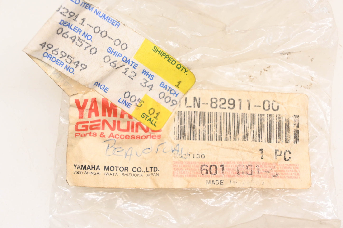 New OEM Yamaha 1LN-82911-00-00 Clutch Lever Perch Holder NOS