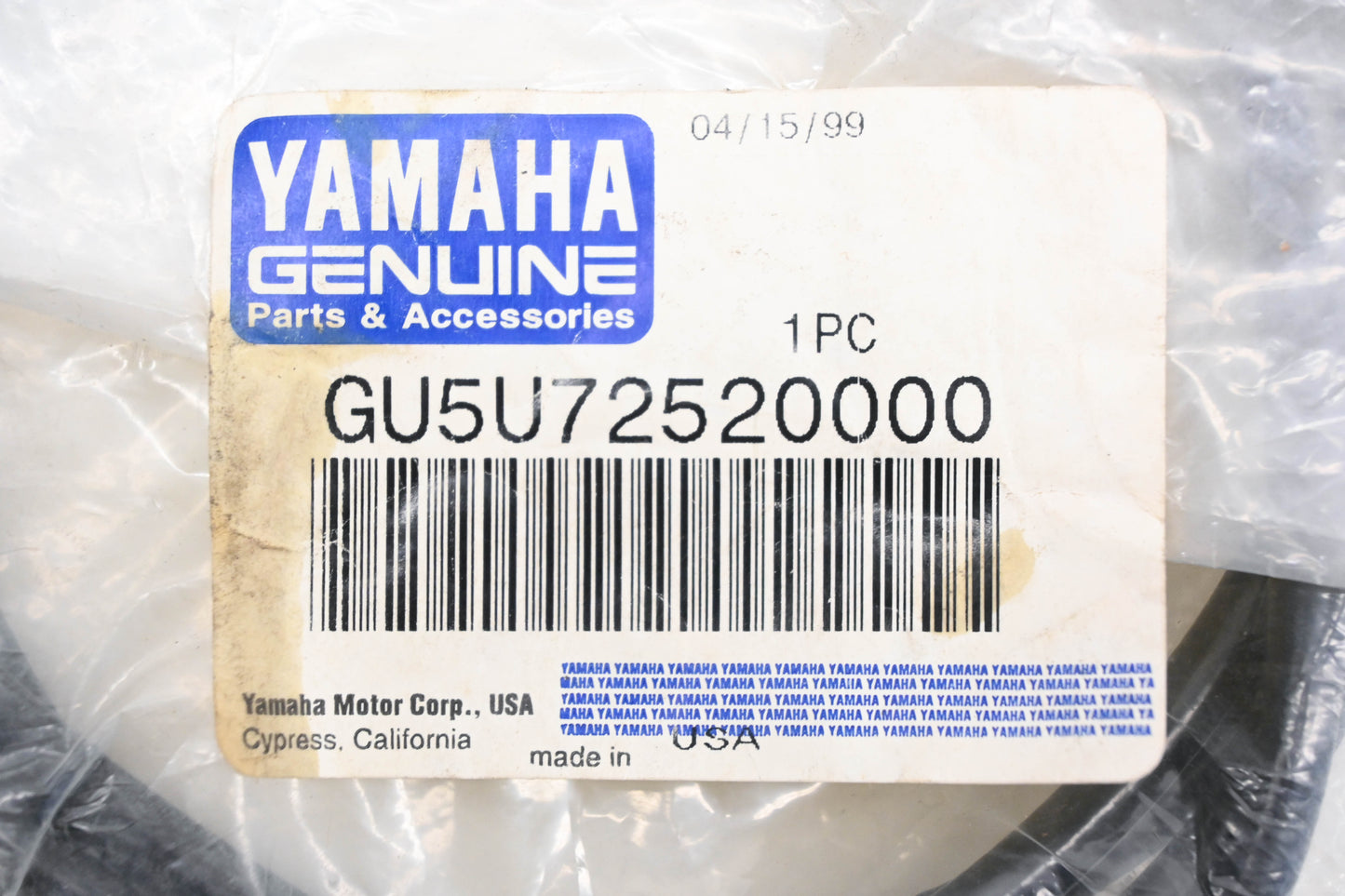 New OEM Yamaha GU5-U7252-00-00 Throttle Cable NOS