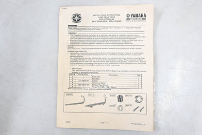 New OEM Yamaha SPD-1D709-90-02 Long Drag Exhaust System Kit NOS